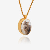 Collana Ovale in Oro per Ceneri - Gioielli Memorial